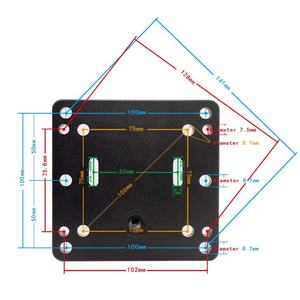 75x75/100x100mm Vesa Mount Support de voiture 1.5 pouces Mount square Ball Base Robuste Android Tablet avec support Vesa Monitor Clamp - Product Image 2