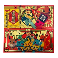 Uang Kertas Anime Gameboy Amerika Baru 2026 1996 Berlapis Emas 24K untuk Koleksi