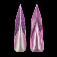 Nouveau Kit Professionnel de Formes Doubles en Plastique pour Salon, Capsules d'Ongles Souples Stiletto, Amande, Carré pour Doigts, Nouvelle Boîte d'Emballage