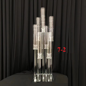 7 Kepala tempat lilin kaca dekorasi pernikahan hiasan tengah meja tempat lilin kristal berdiri tempat lilin berdiri - Product Image 3