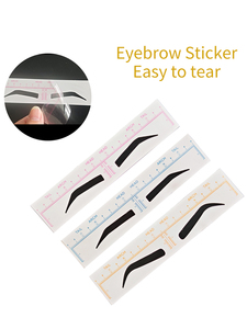 Miếng dán định hình lông mày dạng thước kẻ PMU 3 hình dạng, dụng cụ vẽ hình lông mày, hướng dẫn tạo hình trang điểm lông mày, khuôn mẫu dán lông mày - Product Image 5