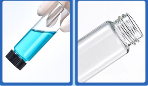 Utilisation en laboratoire Bouteilles d'échantillons en <span class=keywords><strong>verre</strong></span> transparent ambré de haute qualité Bouteille d'huile essentielle 2ml -100ml <span class=keywords><strong>Tube</strong></span> <span class=keywords><strong>à</strong></span> essai Bouteille en <span class=keywords><strong>verre</strong></span> avec bouchon <span class=keywords><strong>à</strong></span> vis - Product Image 2