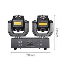 NOUVEAU Projecteur LED Double Tête Effet Roue de Feu 100W (24*3W LED + 6*10W LED Doré) pour KTV, DJ, Discothèque, Fête, Événement, Scène