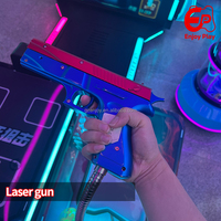 Lasergame Simulator Arcade Spel Professioneel 1-2 Spelers Muntenautomaat 5 Scènes Duel Ticket voor Attractiepark Spelcentrum