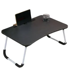 학생 기숙사 책상 침대 공부 책상 가정용 컴퓨터 책상 침실 접이식 간단한 대여 게으른 테이블