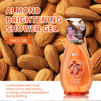Gel Douche Exfoliant Éclaircissant Nary en Gros 1,38 L à l'Acide de Fruits, Vitamine C Végétale et Amande