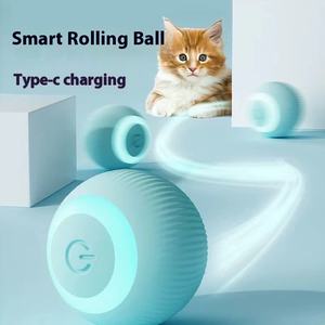 Kediler köpekler için sıcak satış interaktif otomatik kapalı oyun oyuncak kendi kendine hareket eden top ile avcılık Instinct uyarır sıkıntı giderir - Product Image 4