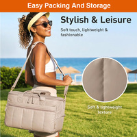 Bolsa Térmica Impermeable Acolchada de 32L de Gran Capacidad para 48 Latas, Ideal para Playa, Camping, Picnic y Senderismo
