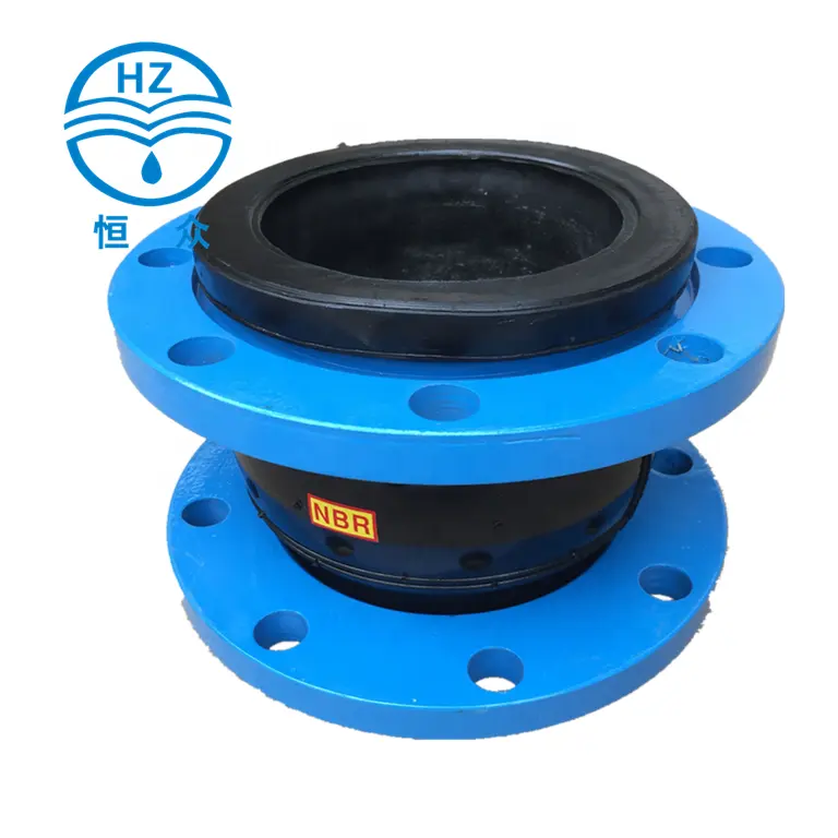 DIN2501 PN16 standard zinc plate carbon steel flange rubber expansion joint