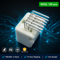 1318772-2 Connecteur domestique automobile 12V en laiton, 12 broches, à angle droit, avec boîtier PBT, mâle, pour connexion fil-carte, support de broches courbées, 13A