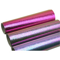 Tissu en cuir holographique Rexine PVC Cuir PU Lot de cuir en stock pour sacs Chaussures Ceinture Décoration
