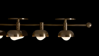 XZ moderno clásico creativo latón envejecido diseño de techo alto decoración Led lámpara colgante para sala de estar comedor