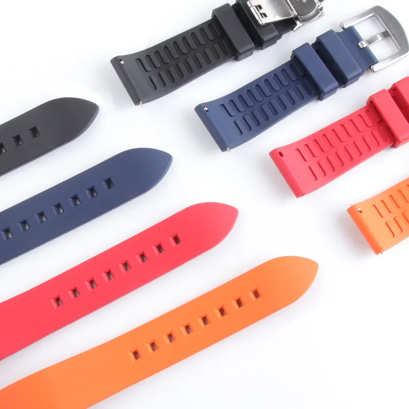 20mm 22mm 24mm Quick Release rubber Rubber Watch Band Water and sweat proof Rubber Watch Straps