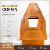 Cercueil en bois massif de style européen, designs personnalisables, capacité de 200 à 220 pouces cubiques, cercueil funéraire, prix d'usine, vente en gros