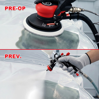 Ponceuse orbitale pneumatique professionnelle AEROPRO A313 de 6 pouces à double action avec aspiration centrale ou autonome