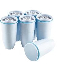 Filtre à eau de remplacement pour pichet, 6 pièces, charbon actif Zero-Water Z043, réduit les autres métaux lourds