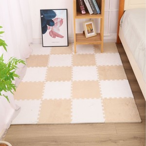 Tapete de Piso Encastrable con Patrón Geométrico Rectangular, Resistente a las Manchas, para Uso Doméstico, Tapete para Gatear para Niños - Product Image 2