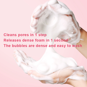 Mousse detergente viso per la pulizia profonda del viso organico vitamina E aminoacido pulizia del viso vegano cura della pelle del viso lavaggio del viso - Product Image 2