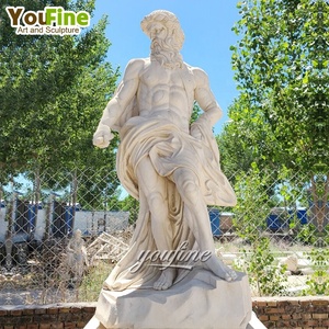 <span class=keywords><strong>Escultura</strong></span> de mármol blanco griego de tamaño natural de Poseidón para jardín exterior italiano - Product Image 6