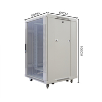 Armoire de serveur murale ou sur pied de 19 pouces (1000*600*600MM) pour centre de données, en matériau SPCC, pièces détachées expédiées