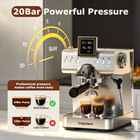 Machine à café expresso électrique semi-automatique en plastique de haute qualité 120V/220V pour CB2 avec système de brassage à chaud/froid