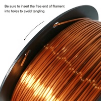 Filament PLA Or/Argent Soie HELLO3D 1kg Officiel en Gros 1.75mm Finition Métallique Brillante Haute Précision +/- 0.02mm