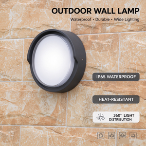 Applique murale LED moderne SENZHAO, étanche IP65, pour extérieur, forme ronde ou rectangulaire, en aluminium moulé sous pression, pour maison, jardin, terrasse - Product Image 1