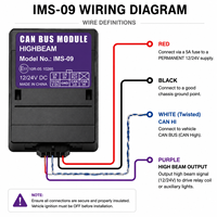 Interface CAN Bus automobile pour Toyota Corolla Yaris Camry, contrôle de l'éclairage des feux de route
