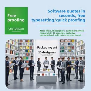 Caja de cartón personalizada para productos cosméticos y de salud con ventana, impresión personalizada de fábrica - Product Image 4