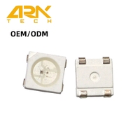 Échantillon Gratuit d'Usine Arktech : LED RGB 5050 avec Puces IC, MOQ 1000 pièces pour Bandes Lumineuses Intelligentes, LED RGB Individuellement Adressables