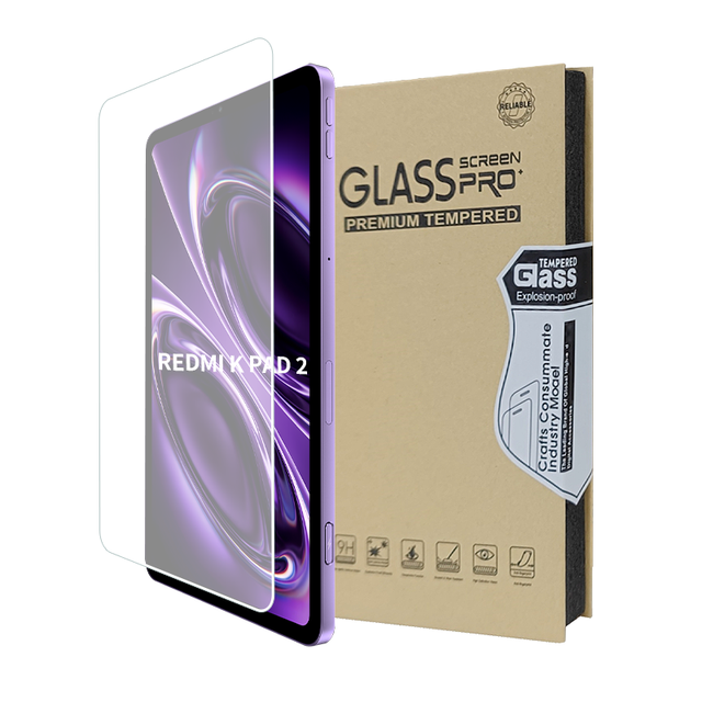 9H 2.5D Flat 8.8 Inch Full Coverage 0.33mm Anti-scratch Tablet Pad Tempered Glass Screen Protector Film for Redmi K Pad 2