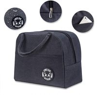 Tas Piknik Makan Siang Portabel, Berbahan Oxford, Tahan Air, Terinsulasi, Logo Custom, Lembut, Hangat, Dilengkapi Pendingin Samping dan Tali Bahu