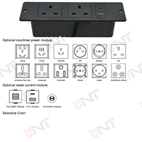 Prise de courant britannique encastrée dans le bureau avec 2 ports USB/armoire de canapé de bureau prise USB de bureau montée cachée