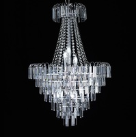 Lustre en cristal luxueux à pampilles, luminaire moderne pour la décoration d'événements de mariage