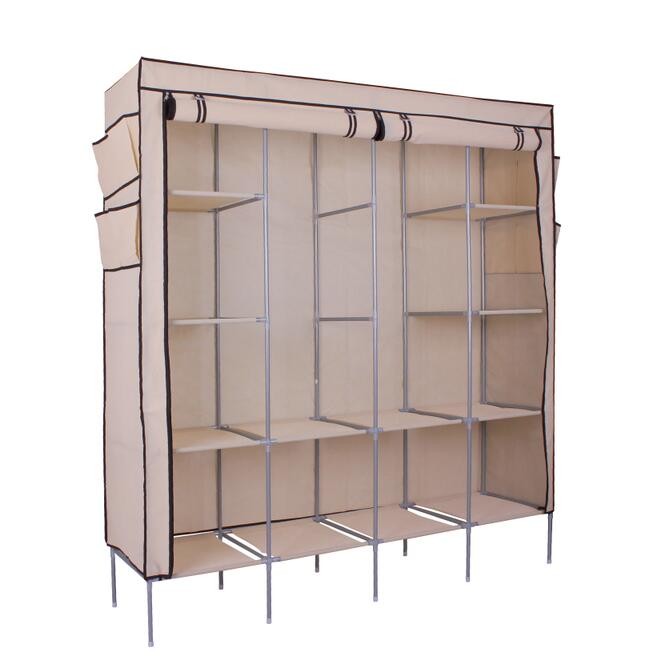 Большой размер, высокая емкость, двудверный дизайн, сборный Тканевый шкаф