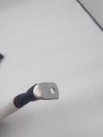Kabel Konektor Baterai Silikon 20cm 8AWG dengan Terminal Cincin Tembaga untuk Inverter Penyimpanan Energi dan Panel Surya