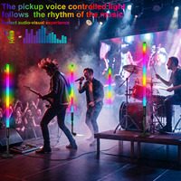 Venta al por Mayor de Lámpara LED Tubular TL-135 para Exteriores, Portátil, Recargable, T12 20w 4 pies RGB con Soporte para Video, DJ, Cabina, Escenario