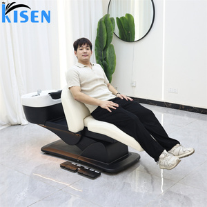Cama de Masaje Eléctrica para Salón, Silla de Pedicura y Spa para Lavado de Cabello, Masaje Shiatsu y Tailandés - Product Image 2