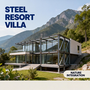 Struttura in Acciaio Leggero per Edifici Prefabbricati, Padiglioni Espositivi e Magazzini Pratici in Acciaio per Case Vacanza - Product Image 2