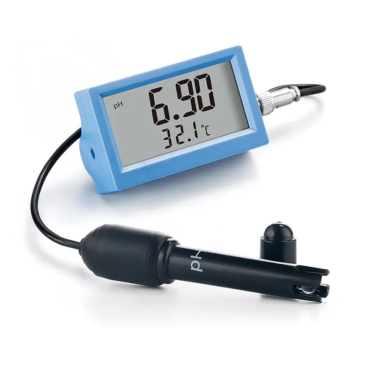 Probador Digital de la calidad del agua, medidor de PH de la precisión del PH-055 en línea, Monitor de temperatura para agua potable y piscina de acuarios