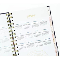 Carnet de notes à impression personnalisée Agenda hebdomadaire quotidien et organisateurs Cadeau Papier ligné Couverture rigide A5 Livre de poche Impression
