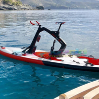 Vélo de sport de mer en plein air, vélo d'eau flottant gonflable à pédale