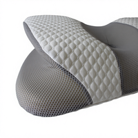 Oreiller en mousse à mémoire de forme rectangulaire WJ-2057 avec contour à rebond lent pour le camping et l'hôtellerie, soutien cervical et protection du cou
