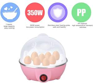 Producción Profesional de Hervidor de Huevos Blanco con Tapa Transparente - Product Image 5