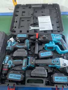 مجموعة أدوات كهربائية احترافية بالجملة تعمل ببطارية ليثيوم أيون 68 فولت، مفك براغي ومثقاب وجلاخة زاوية بمحرك بدون فرش - Product Image 3