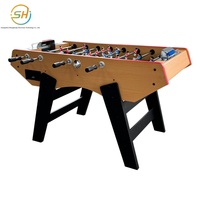 Meja Foosball Anak-Anak Beroperasi dengan Koin Meja Mainan/Permainan Ukuran Besar (8-Tongkat, 2-Pemain, Multifungsi)