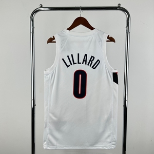 Vente en gros de baskets Portland Trail <span class=keywords><strong>Blazer</strong></span> pour hommes # 0 Damian Lillard # Maillot de <span class=keywords><strong>basket</strong></span>-ball 8 Deni Avdija - Product Image 3