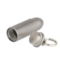 Titane Mini scellé étanche stockage boîte à pilules étui à parfum pendentifs EDC outils écologique maison extérieur boîte à pilules accessoires