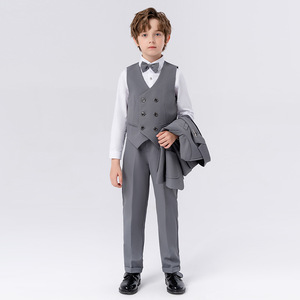 Traje Elegante Estilo Caballero Británico para Niños, Blazer para Niños Pequeños y Medianos, Disfraz para Presentaciones de Piano - Product Image 2