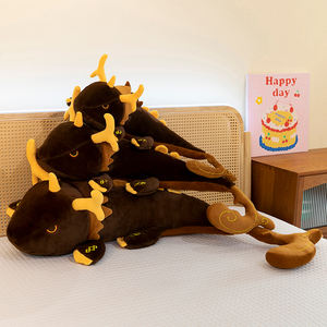 Peluche Corto del Dragón <span class=keywords><strong>Divino</strong></span> Yuan Zhongli, Figura de la Serie El Viaje Mortal, Muñeco de Transformación Inmortal, Almohada, Periférico - Product Image 3